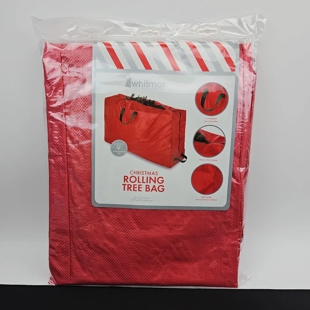 Whitmor Rolling‎ Christmas Tree Bag XL Extra-Large Fits up to 9ft. Tree New